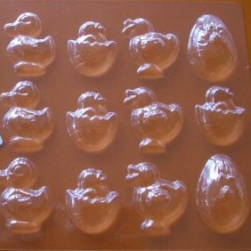 Formičky na čokoládu Veľkonočné plast