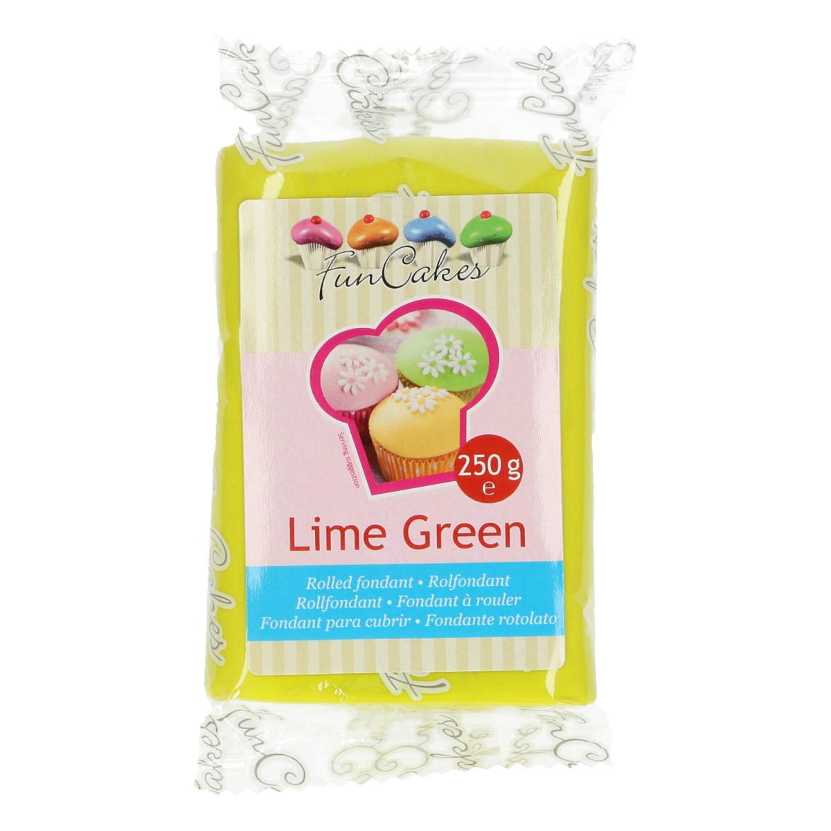 Roll fondant Lime Green -limetkovo zelený 250 g