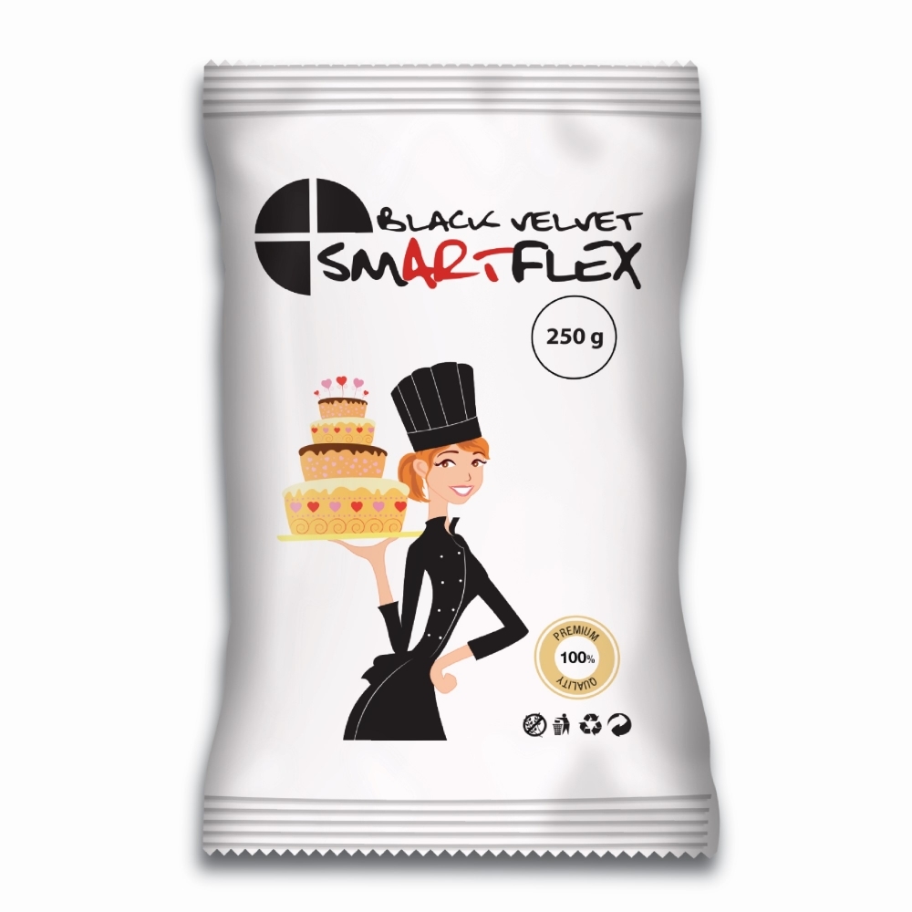 Smartflex velvet black - čierný 250 g