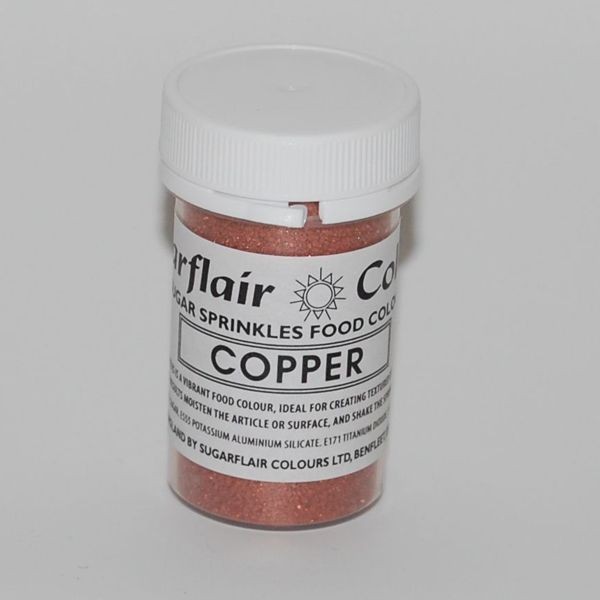 Práškový lesk sugar sprinkles copper-medený 20 g