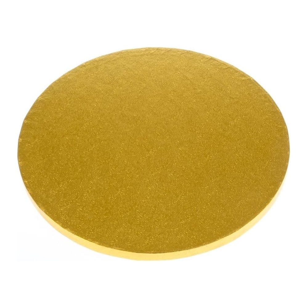 Tortová podložka hrubá zlatá kruh 35 cm