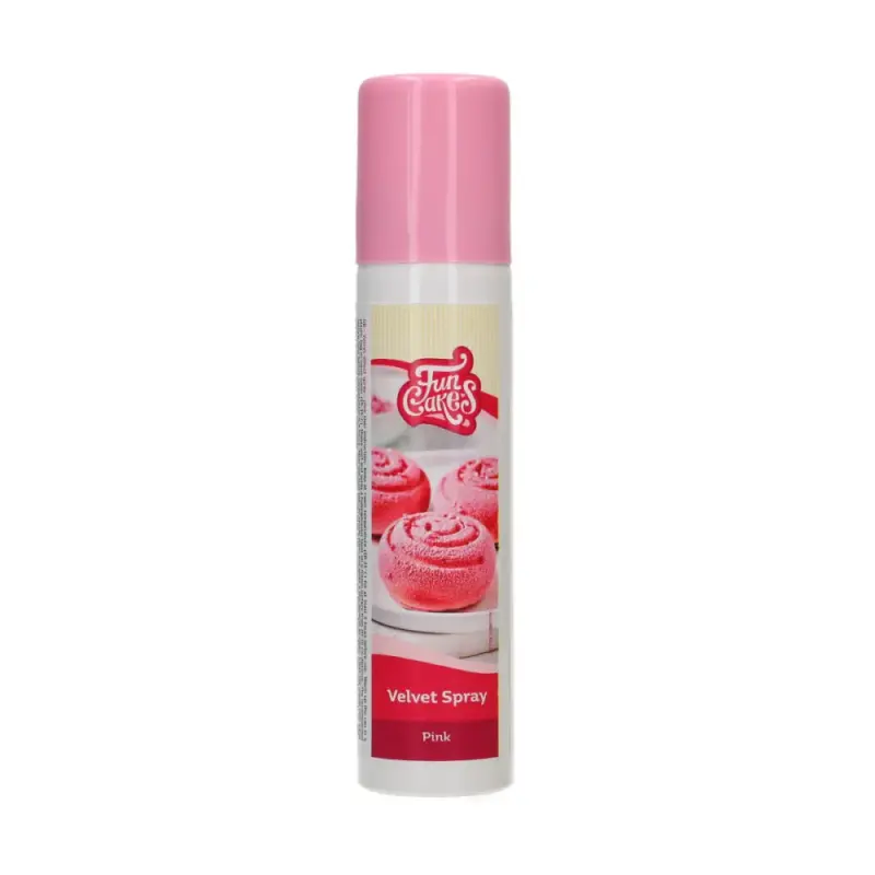 Fun Cakes Zamatový (velvet) sprej ružový (pink) 100 ml