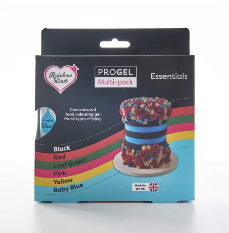 Rainbow Dust PROGEL Multi-pack zmes gélových farbív 6x25g