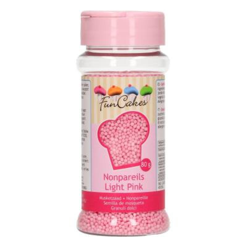 Cukrové mini perličky ružové 80 g