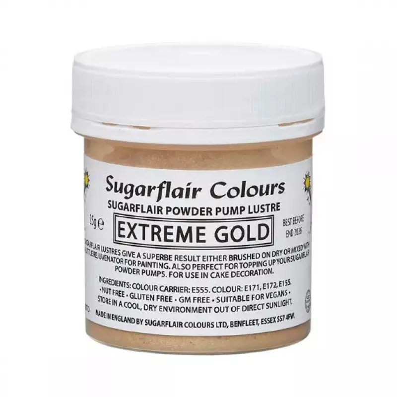 Extra jemný  púder Extreme Gold, zlatý, náhradná náplň 25 g