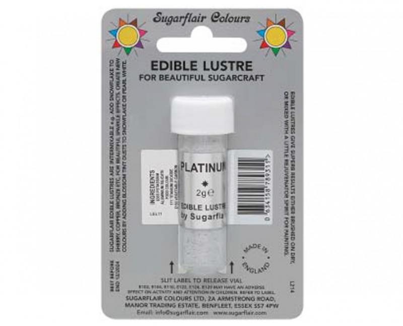 Perleťová prášková farba platinum 2g