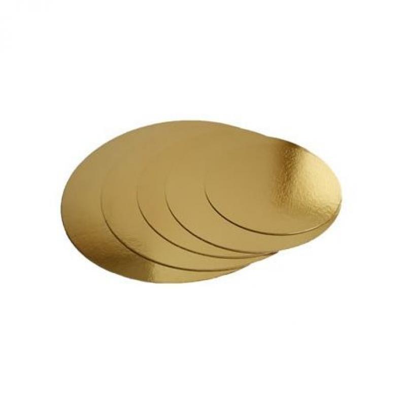 Podložka tenká zlatá kruh priemer 20 cm