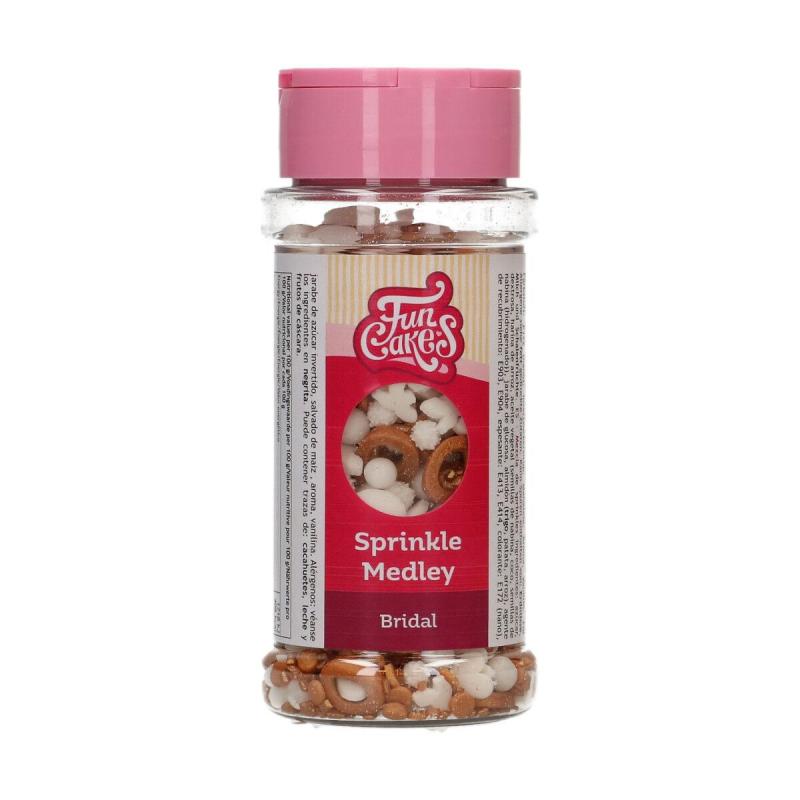 Zdobenie Bridal biele a zlaté 65g