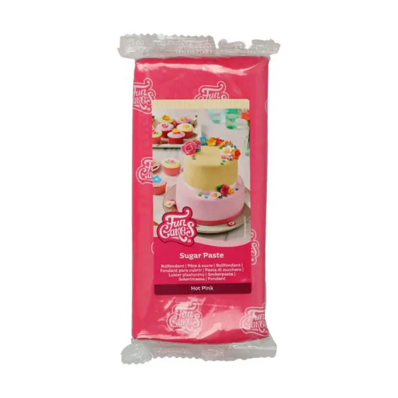 Fun Cakes Cukrová pasta Hot Pink tmavo ružová 1kg