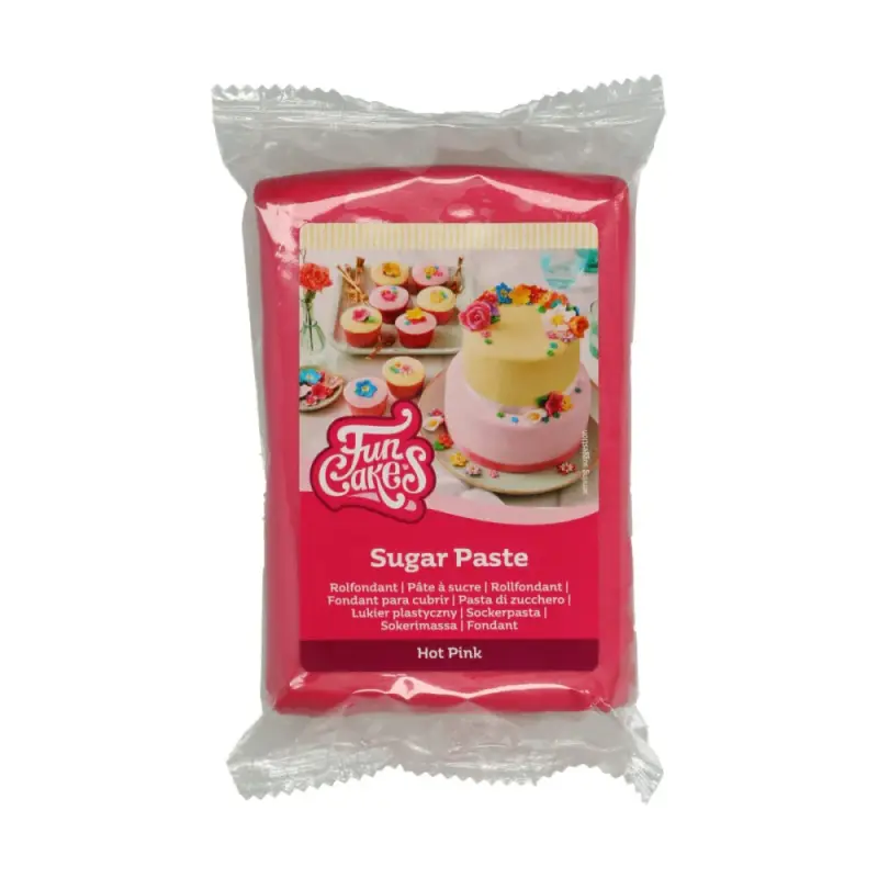 FunCakes Cukrová pasta Hot Pink tmavo ružová 250 g