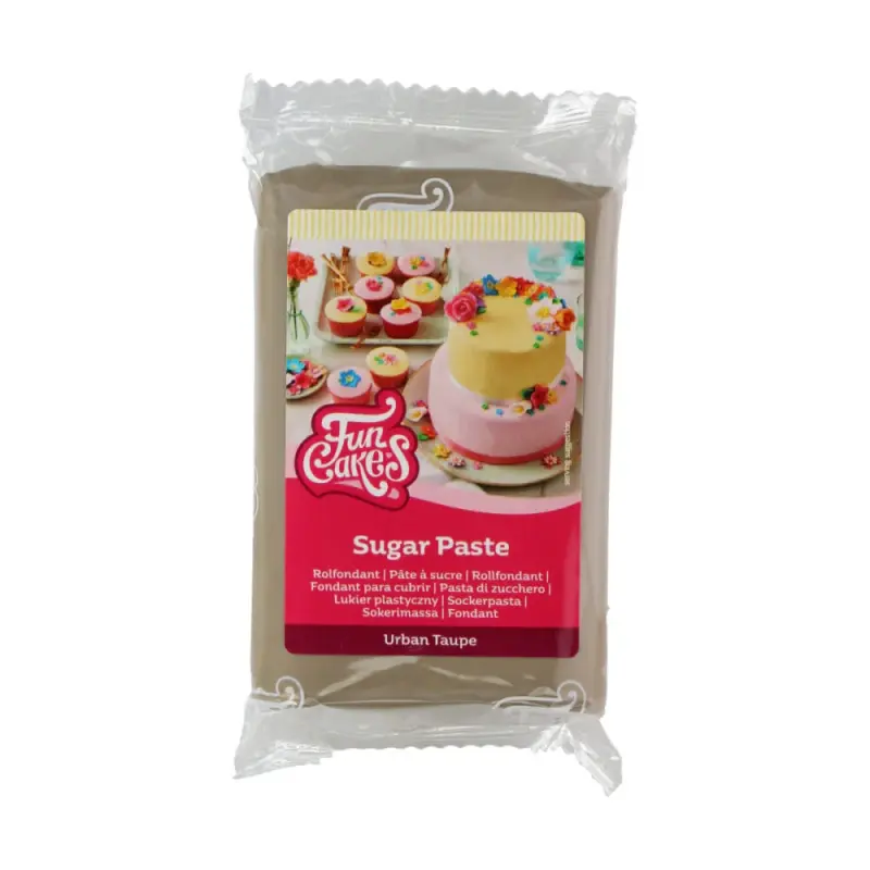 FunCakes Cukrová pasta Urban Taupe béžovo šedá 250 g