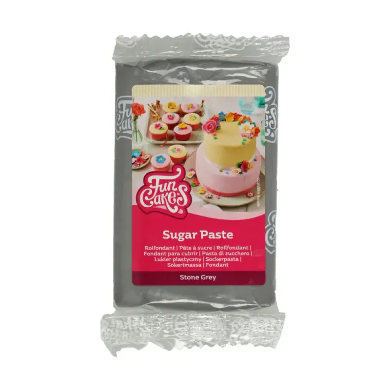 FunCakes Cukrová pasta Stone Grey svetlo šedá 250 g