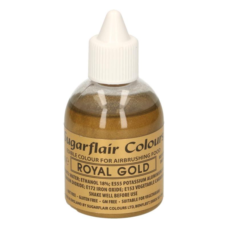 Tekutá farba do fixírky Royal gold glitter, kráľovská zlatá 60 ml