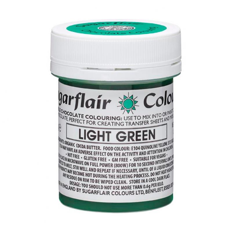 Farba do čokolády Light Green, sv.zelená 35g