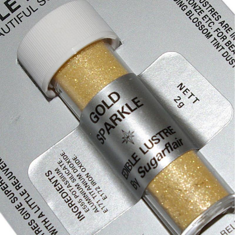 Perleťová prášková farba trblietavá  zlatá  Golgd Sparkle 2g
