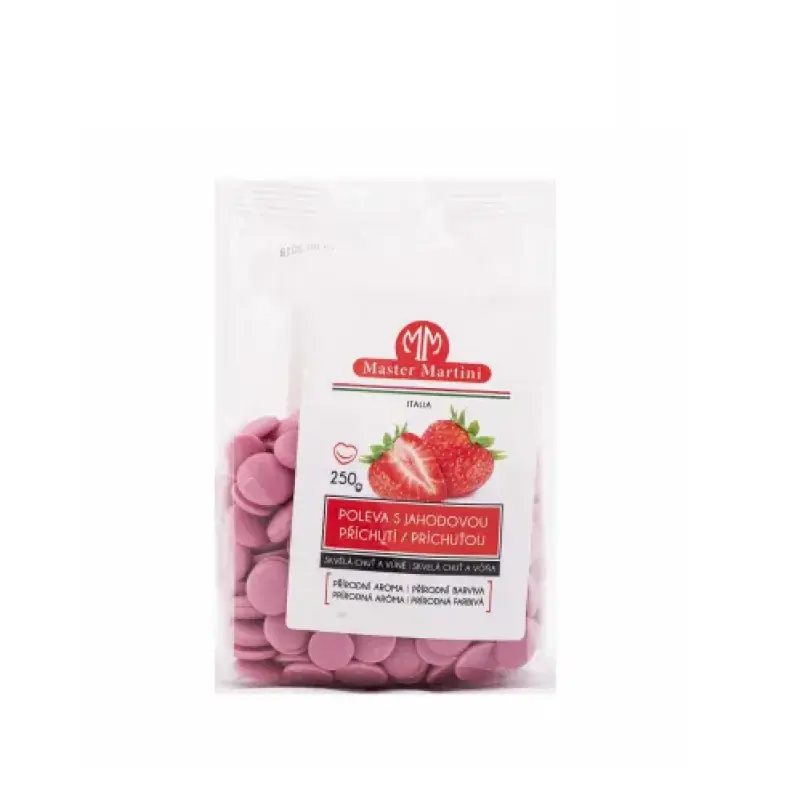 Master Martini - Poleva s jahodovou príchuťou 250g