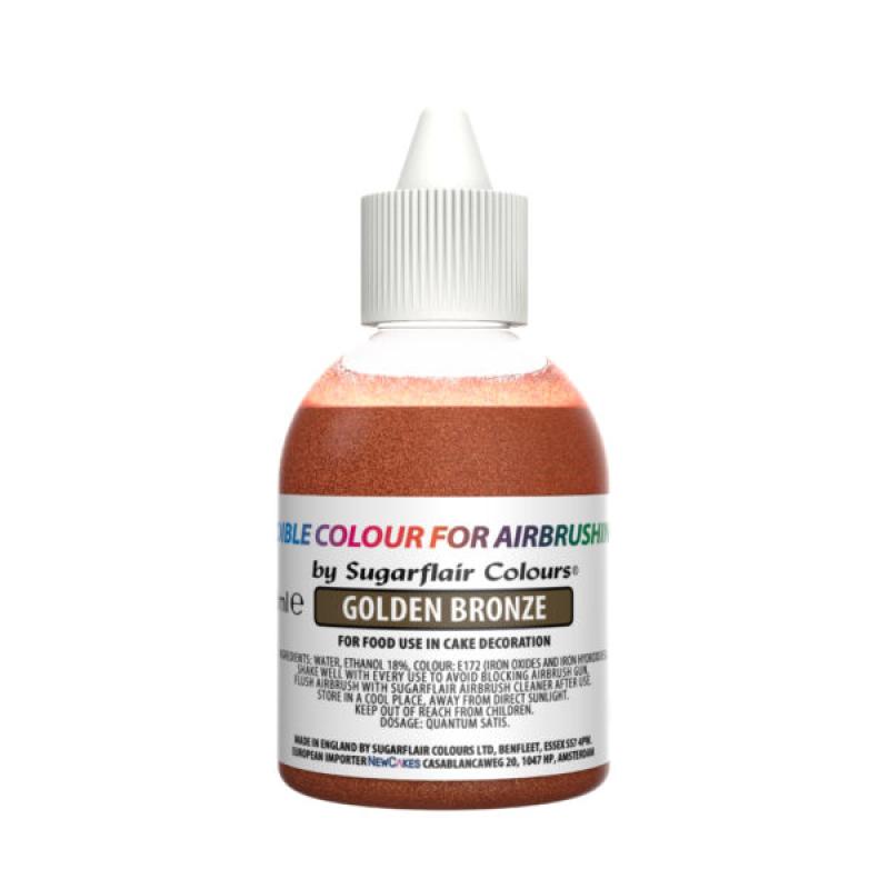 Tekutá farba glitter do fixírky Golden Bronze, bronzová zlatá 60 ml